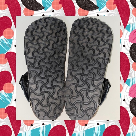 Birkenstock Rio Ankle Strap Sandals Black Tan - Picture 5 of 5